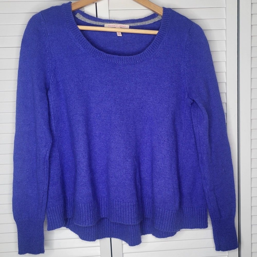 Victoria's Secret Rabbit Hair Blend Long Sleeve High-Low Oversized Sweater XS